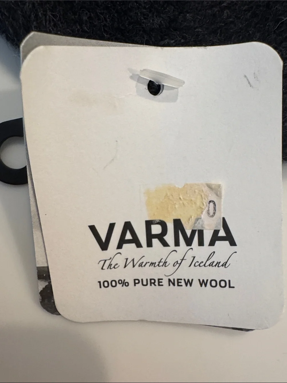 Varma Charcoal Gray & Cream Nordic Knit Beanie